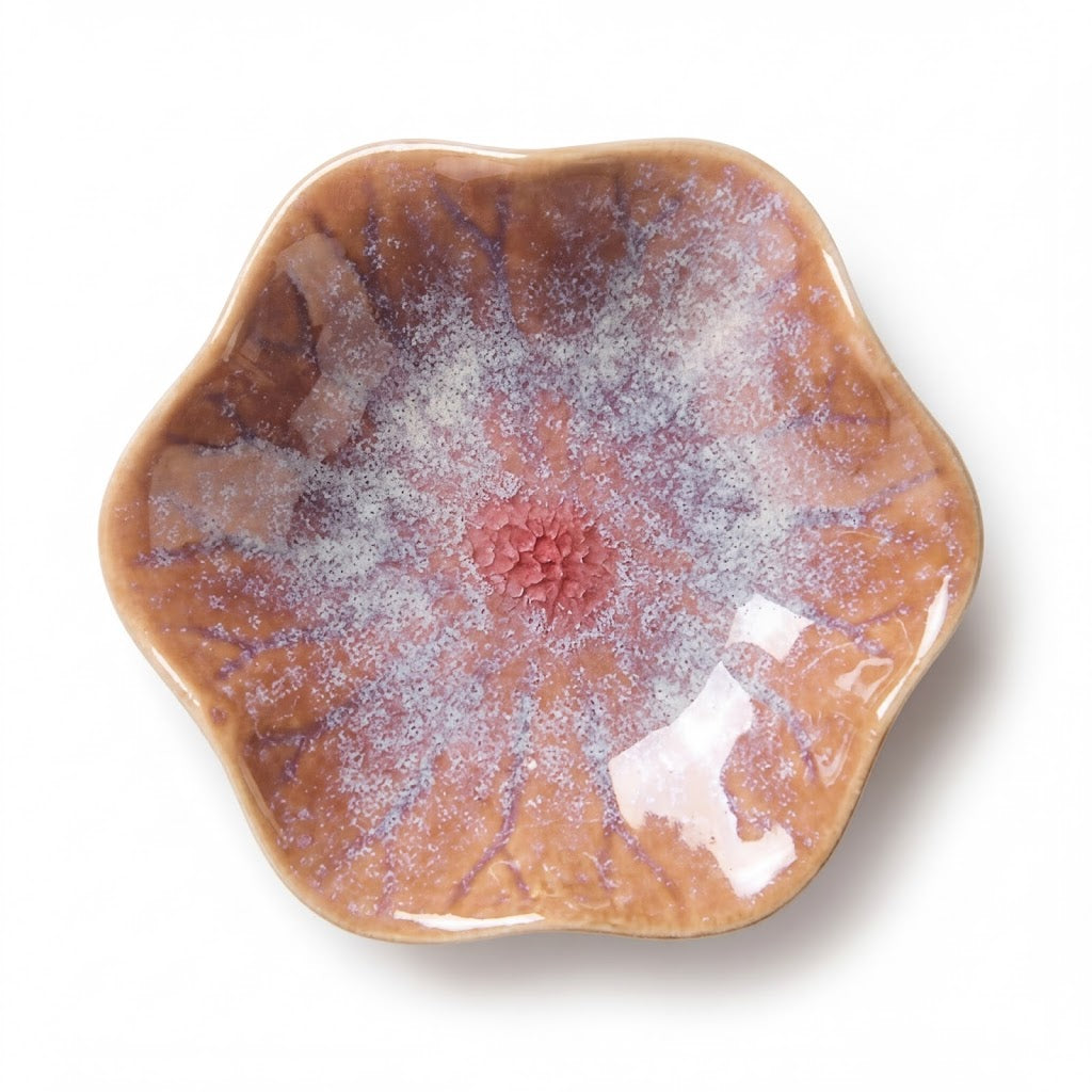 Blush Petal Irregular Ceramic Plate