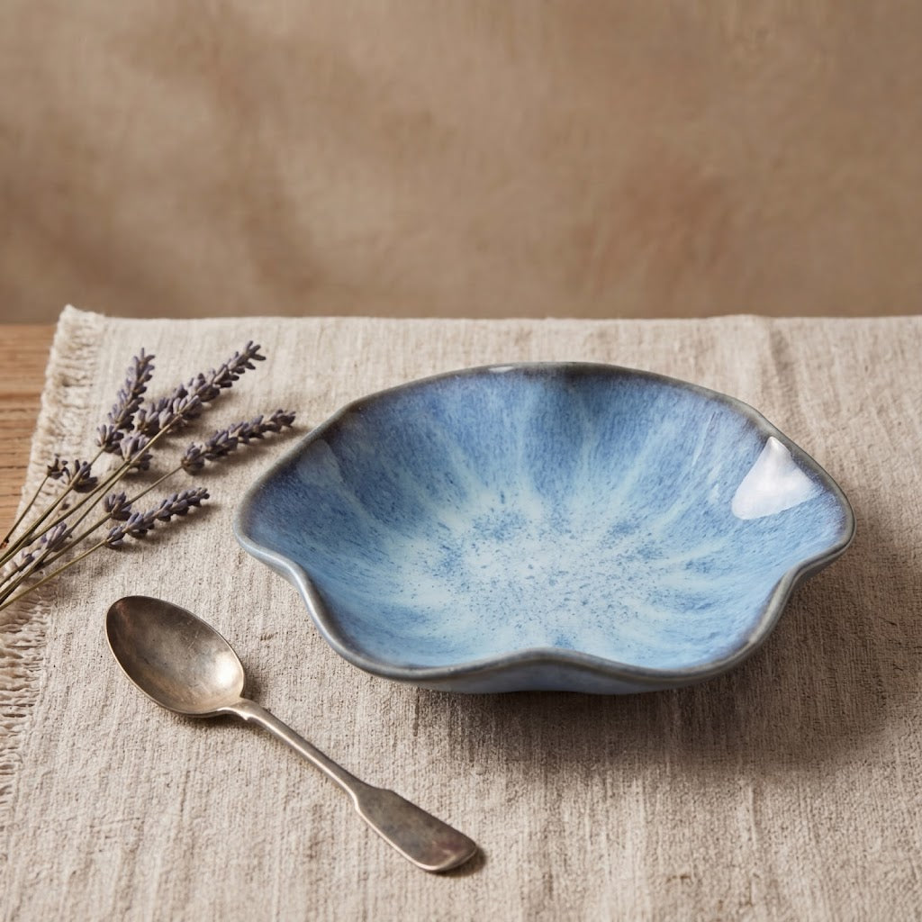 Ocean Bloom Irregular Ceramic Plate