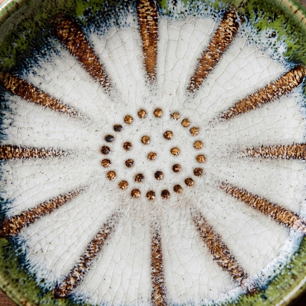 Meadow Bloom Scalloped Ceramic Plate