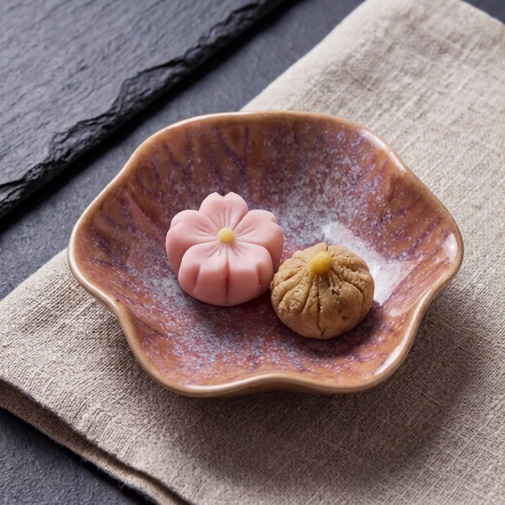 Blush Petal Irregular Ceramic Plate